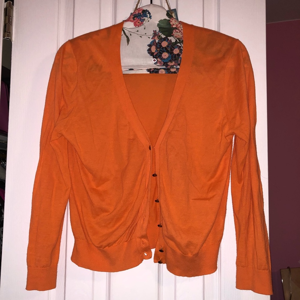 J.Crew Orange Cardigan